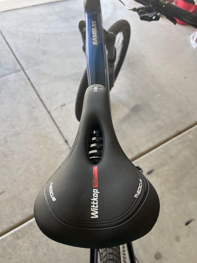 Wittkop Bike Seat - Bicycle Seat for Men and Women, Waterproof Bike Saddle with Innovative 5-Zone-Concept customer photo 1