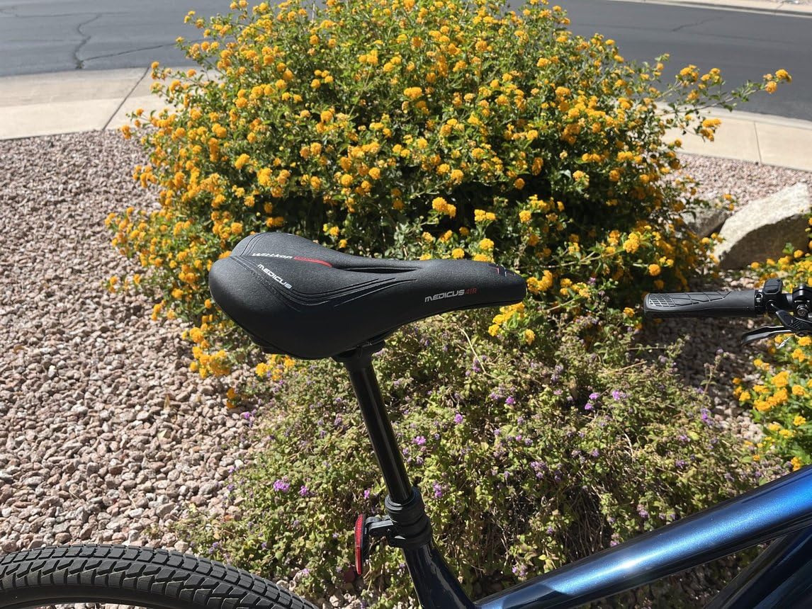 Wittkop Bike Seat - Bicycle Seat for Men and Women, Waterproof Bike Saddle with Innovative 5-Zone-Concept customer photo 2