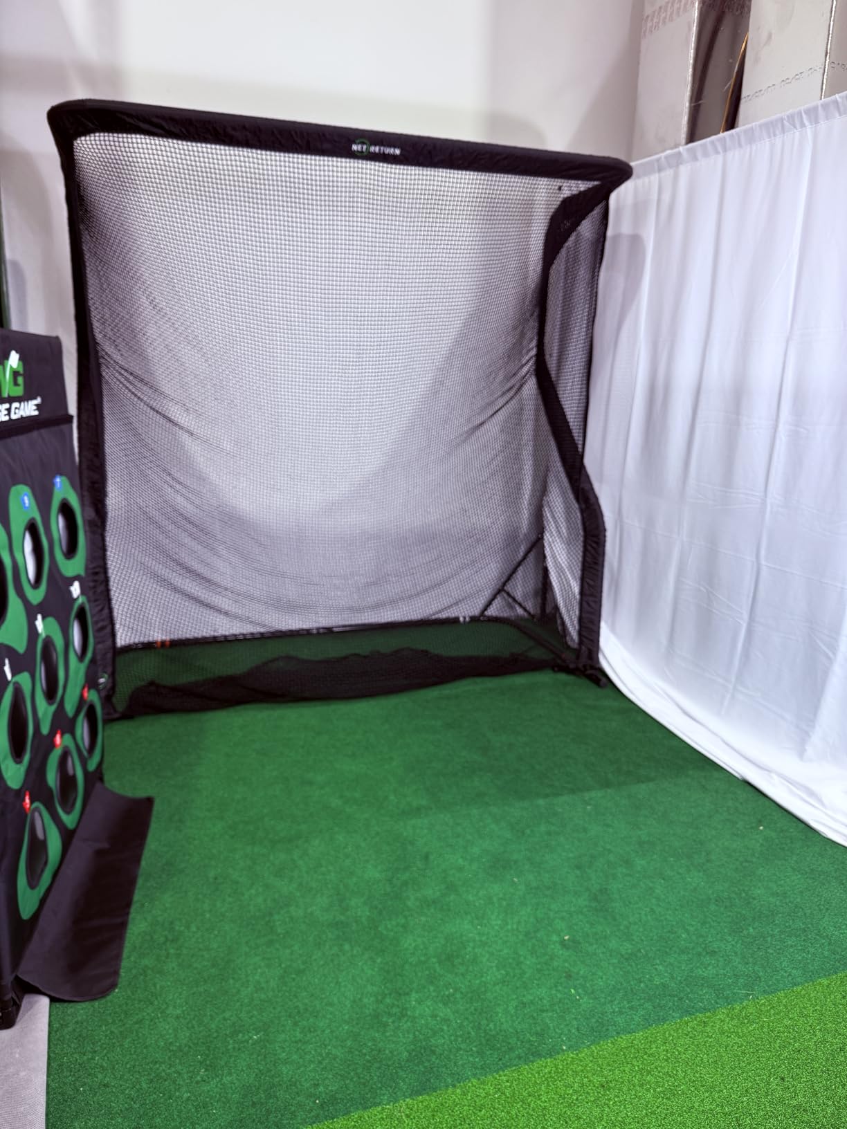 The Net Return Home/Pro Series Golf Net, Multi-Sport, 7x7 ft - 8x7.5 ft, Auto Ball Return, Portable for Indoor/Outdoor customer photo 2