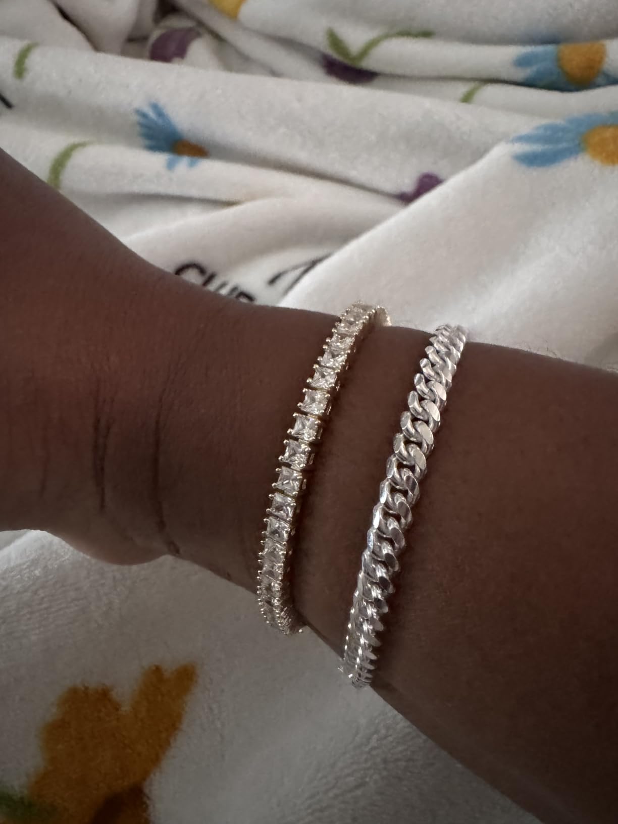 PAVOI 14K Gold Plated Cubic Zirconia Classic Tennis Bracelet | Gold Bracelets for Women | 4mm CZ, Size 6.5-7.5 Inch customer photo 2
