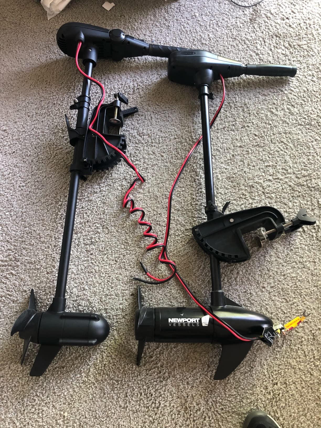 AQUOS Black Haswing 12V 65LBS 35.5inch Shaft Transom Electric Trolling Motor for Fishing, Saltwater and Freshwater Use, Brushless Motor customer photo 1
