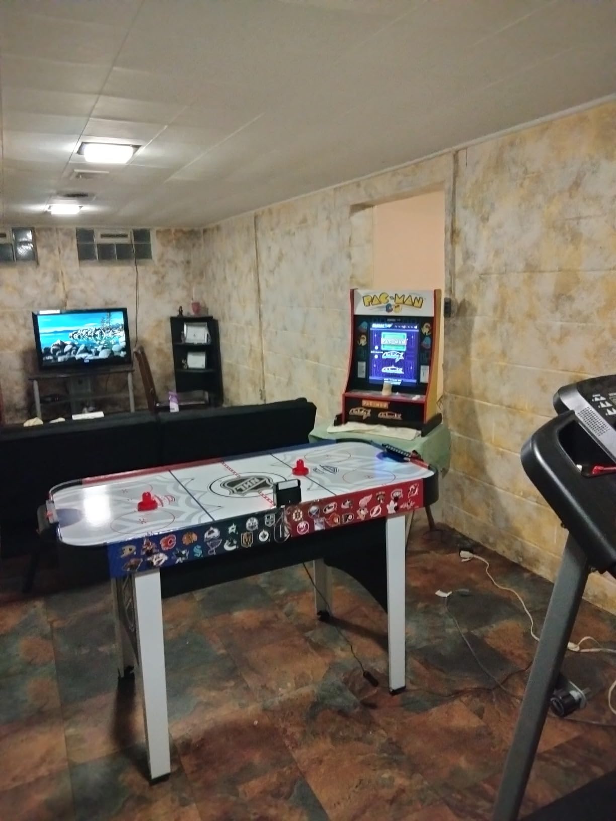 EastPoint Rush Indoor Air Hockey Table - 48 in, Multicolor - Powered Surface for Tabletop Air Hockey - LED Scoring & Stadium Sounds customer photo 2