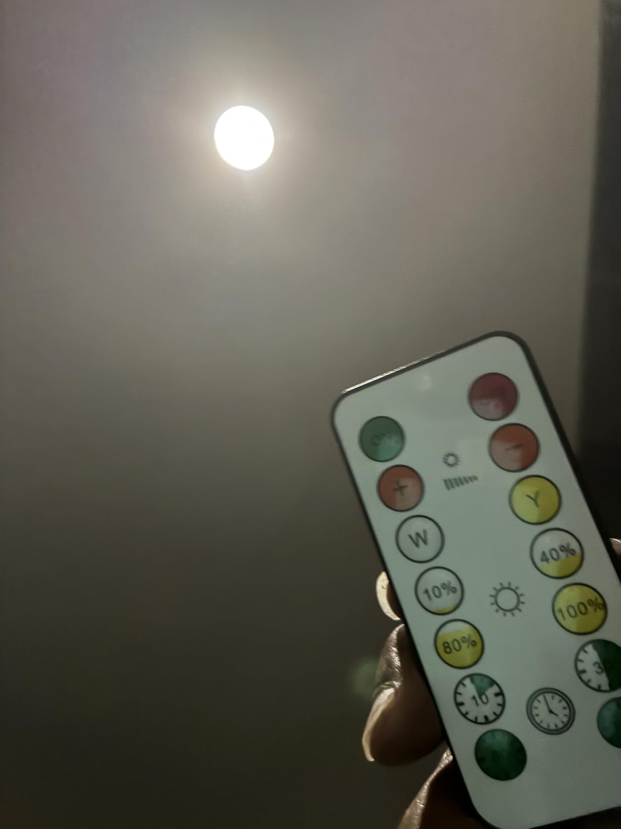 Puck Lights with Remote Control, LED Under Cabinet Lighting, Battery Operated Light, Closet Dimmable Stick On Light (4Pack) customer photo 2