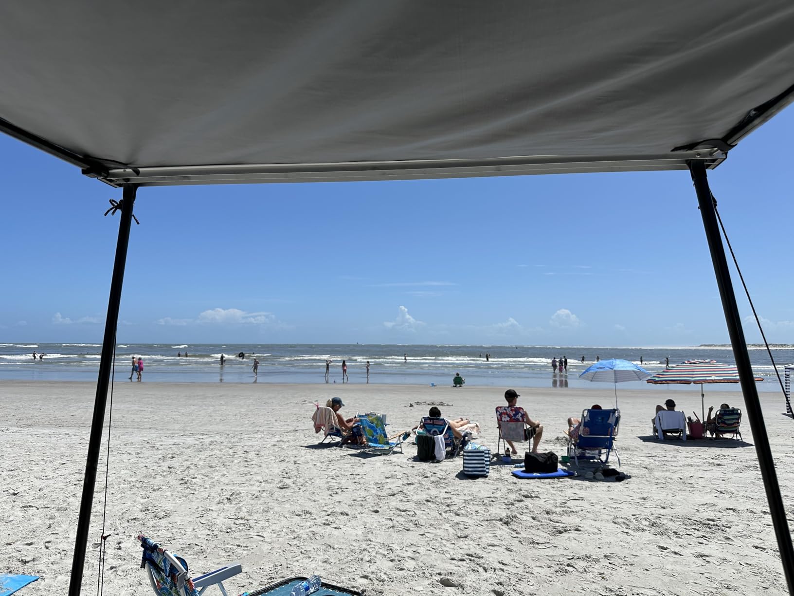 Overland Vehicle Systems HD Nomadic 4.5' Awning - 280G Poly Cotton Rip Stop Grey Body, Green Trim & 1000G PVC Black Travel Cover - 30 Square Feet of Coverage - Universal Fitment customer photo 1