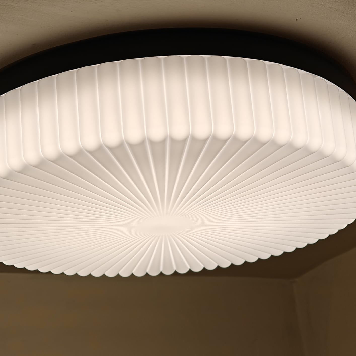 Globe Electric 60309 2-Light Flush Mount Ceiling Light, Matte Black, Antique Brass Accents, Frosted Glass Shade, Bedroom Lighting Fixtures Ceiling, Dining Room Fixture, Lighting for Hallway customer photo 1