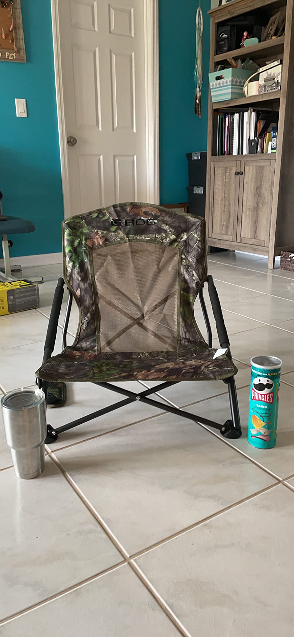 BOG Low Profile Turkey Ground Blind Chair with Rugged Construction, Aluminum Frame, Extended Seat Area, Quiet Setup, Breathable Textilene Fabric, and Carry Bag for Hunting, Shooting, and Outdoors customer photo 2