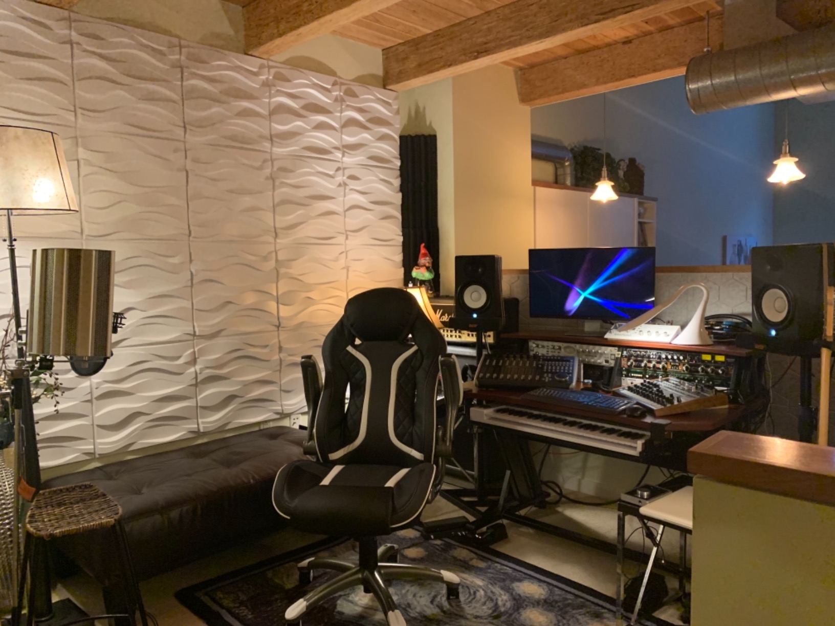 Decorative 3D Wall Panels, PVC Acoustic Diffusion Panels, BPA-Free Square Design Wall Decor, 20x20
