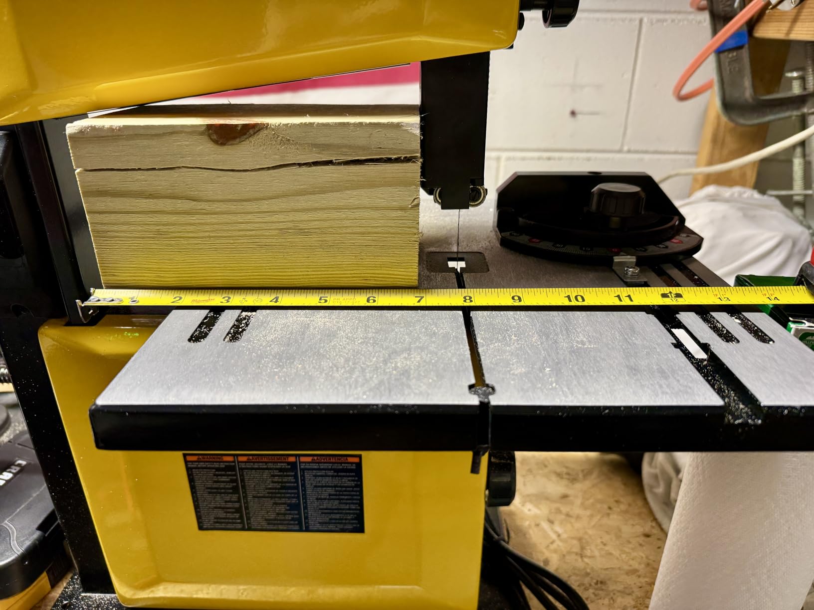 WOODSKIL 9-Inch Band Saw, 3-Amp Benchtop Bandsaw, 2500 FPM Blade Speed, 3-1/2-Inch Cutting Depth, 9-Inch Cutting Width, 0-45 Degree Cast Aluminum Table and Steel Base, Ideal Bandsaw for Woodworking customer photo 1