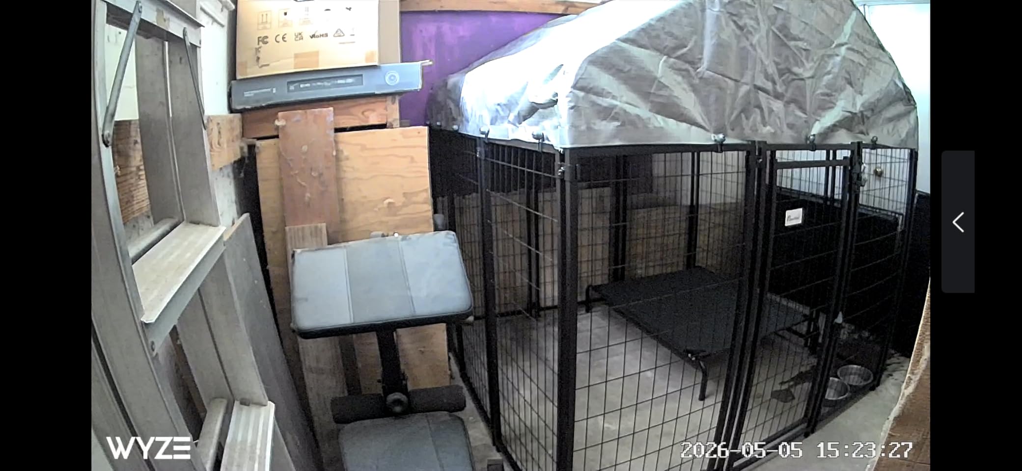 PawHut Outdoor Dog Kennel with Roof, 6' x 4' x 6' Heavy Duty Welded Wire Dog Playpen Enclosure with Escape-Proof Lock, UV-Resistant & Waterproof Cover, for Large Dogs customer photo 1