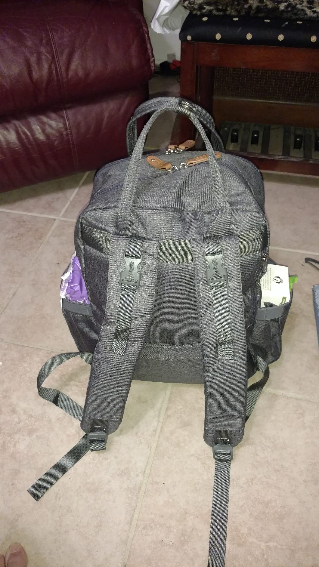 Baby Diaper Bag Backpack, 4 in 1 kit Large Capacity Travel Backpack | Waterproof Backpack for Moms Dads, Travel Backpack with Pouch, Washable Changing Pad, Baby Essentials customer photo 2