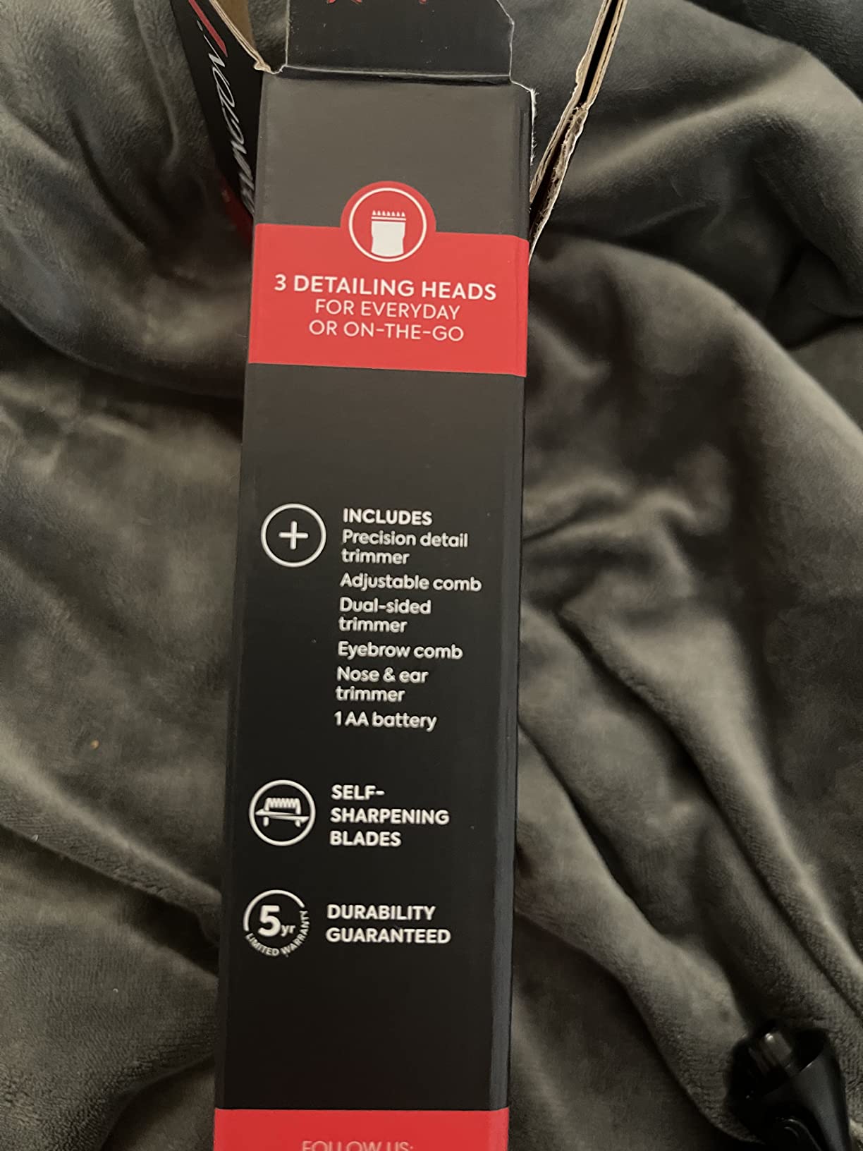Remington Ultimate Precision Detail Trimmer, Nose, Ear & Eyebrow Trimmer | Surgical Steel Blades for Precise Detailing, 5-Length Adjustable Comb, Dual-Sided Head customer photo 1