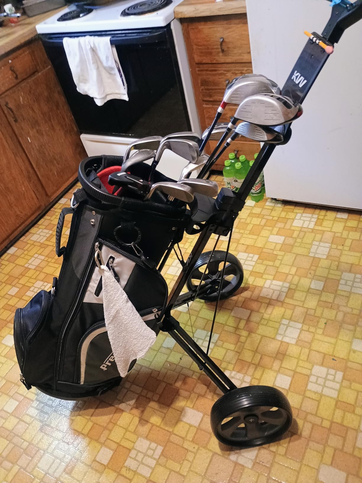 KVV 2-Wheel Aluminum Frame Golf Push Cart customer photo 1