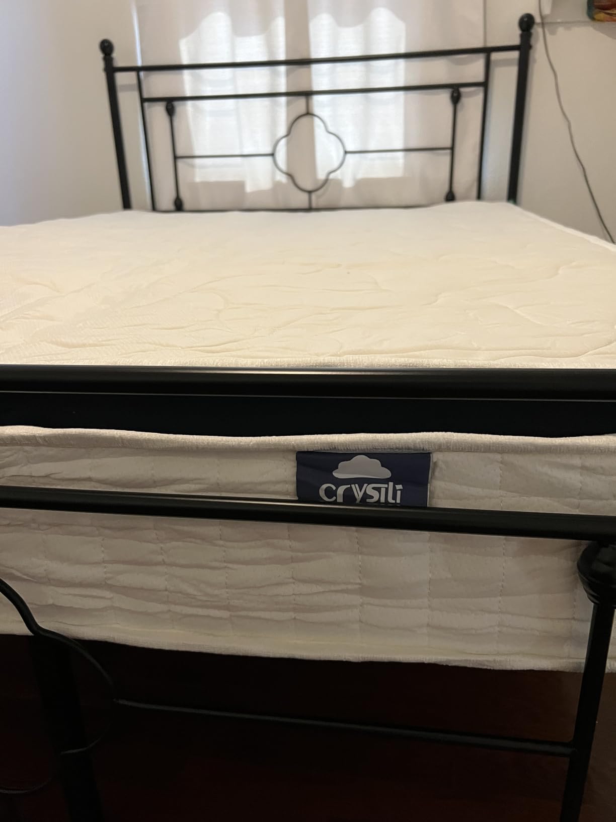 Crystli Medium Firm Hybrid Mattress, Bed in a Box, Full, 10 Inch | Pressure & Pain Relief for All Sleepers, CertiPUR-US Certified, Fiberglass-free, Reinforced Edge Support, Motion Isolation customer photo 2