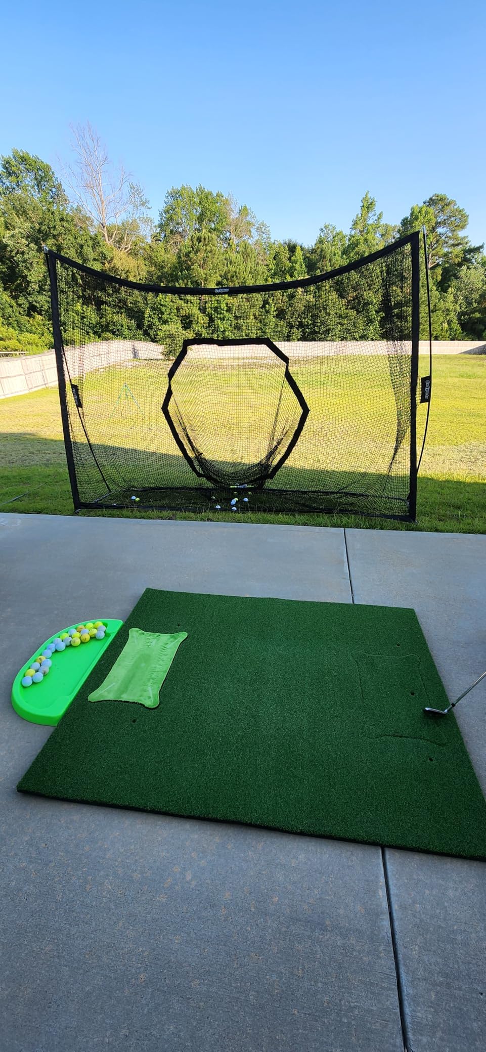 GoSports 5 ft x 4 ft PRO Golf Practice Hitting Mat, Includes 5 Interchangeable Inserts for The Ultimate at-Home Instruction customer photo 1