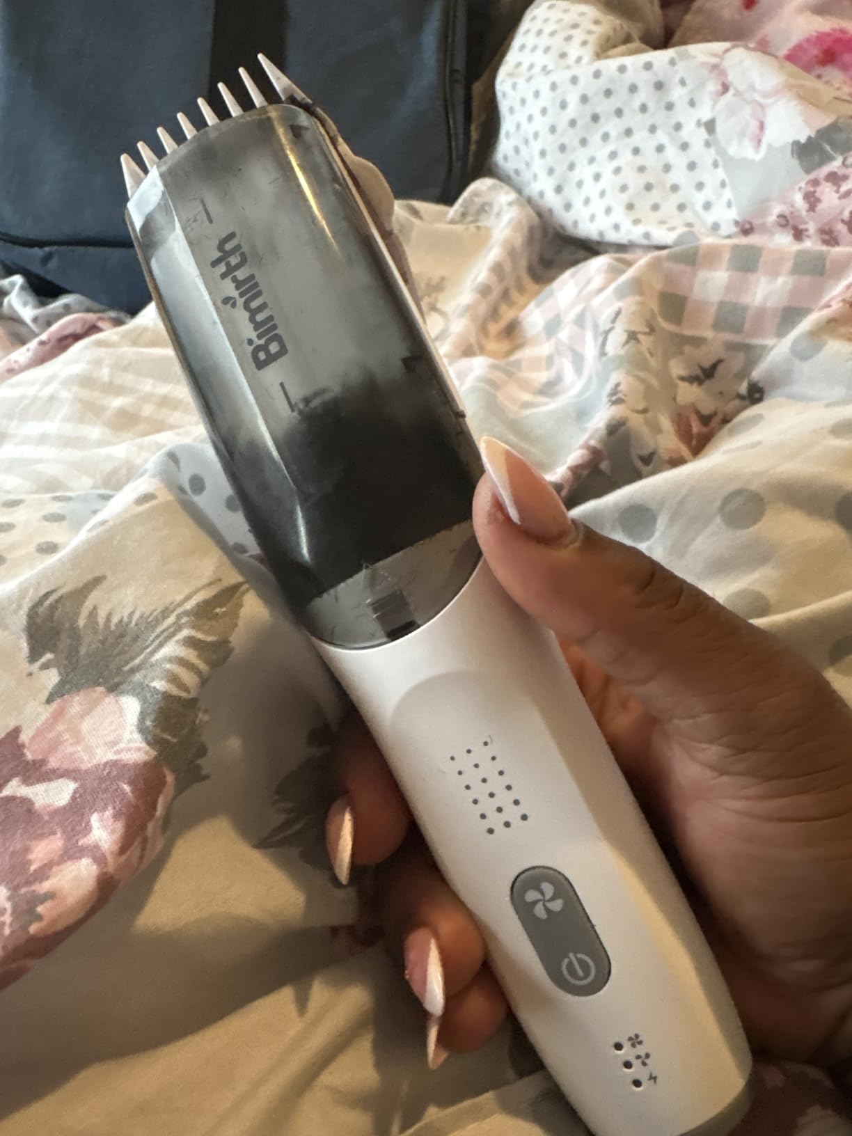 Bimirth Baby Hair Clipper with Vacuum - Hair Trimmer for Kids and Toddlers - Waterproof, Rechargeable, Cordless Hair Cutting Machine for Children (with Bag) customer photo 2