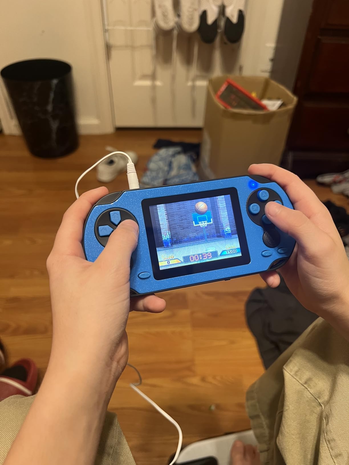 TaddToy 16 Bit Handheld Game for Kids Adults, 3.0'' Large Screen Preloaded 230 HD Classic Retro Video Games with USB Rechargeable Battery & 3 Game Cartridges for Birthday Gift for Kids 4-12 (Blue) customer photo 1