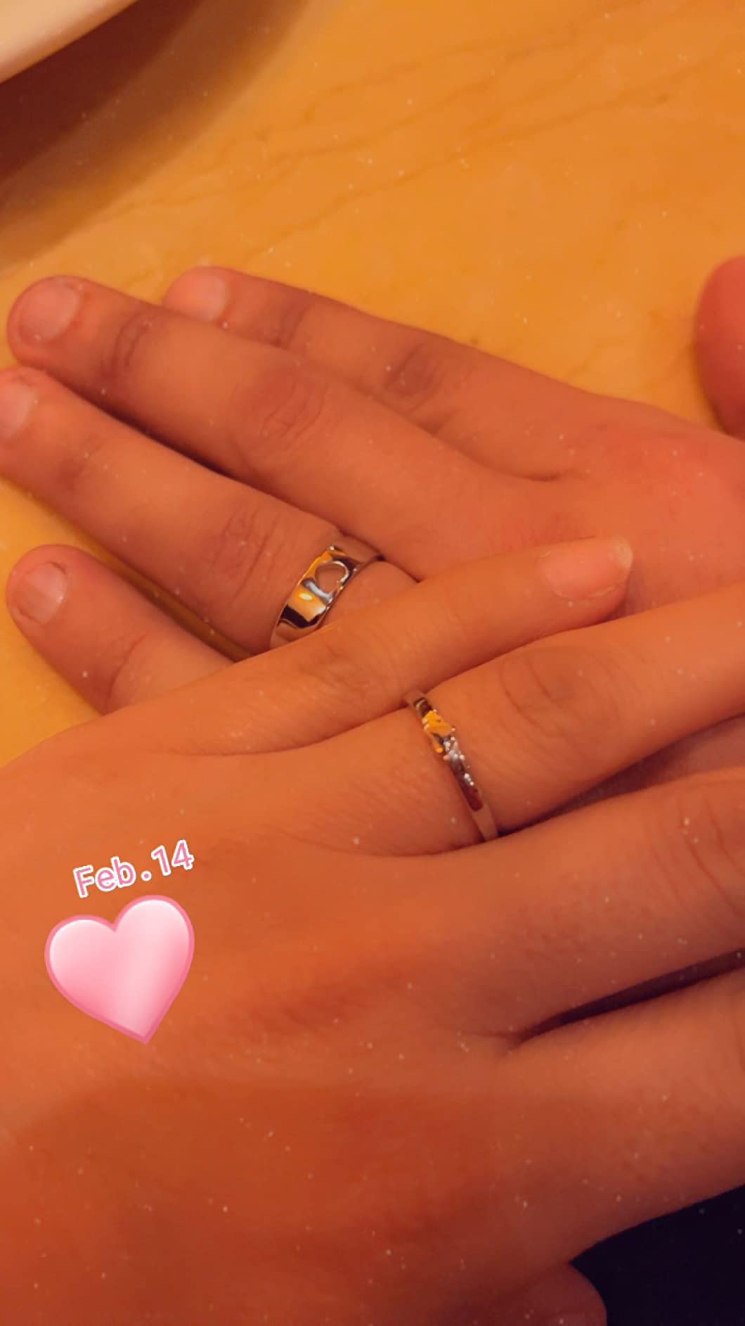MILACOLATO 2Pcs S925 Sterling Silver Matching Rings for Couples Adjustable customer photo 1