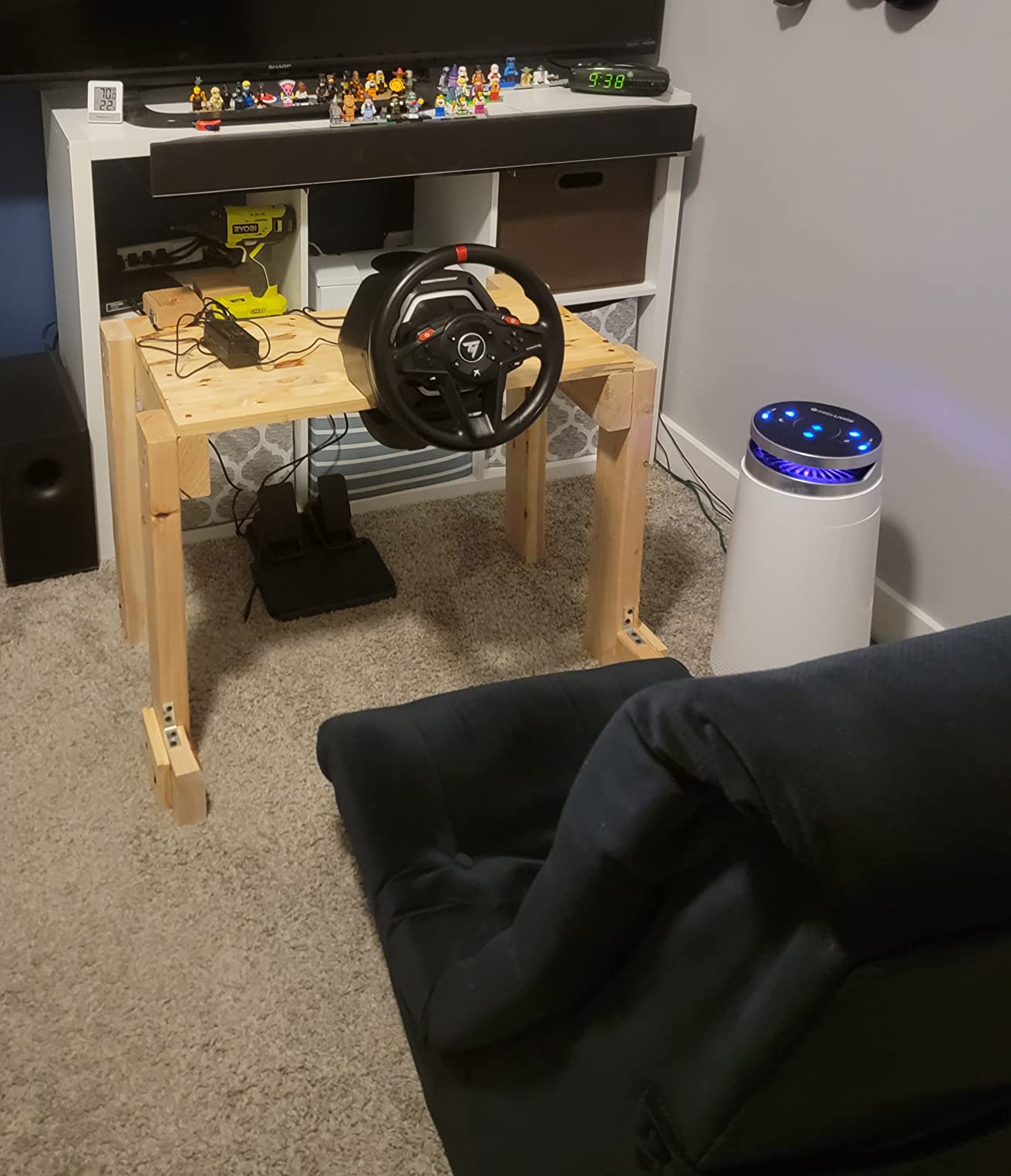 Thrustmaster T128 P Force Feedback Racing Wheel & Pedal Set - PS5 & PC | Magnetic paddle shifters, 900-degree rotation, hybrid drive, quick-attach desk clamp, for sim driving, farming & truck games customer photo 1