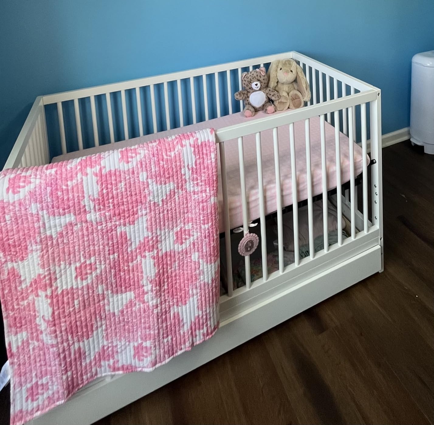 Graco Teddi 5-in-1 Convertible Crib with Drawer, Driftwood | GREENGUARD Gold Certified, Full-Size Nursery Storage Drawer, Baby Crib Converts to Toddler Bed, Daybed and Full-Size Bed customer photo 1