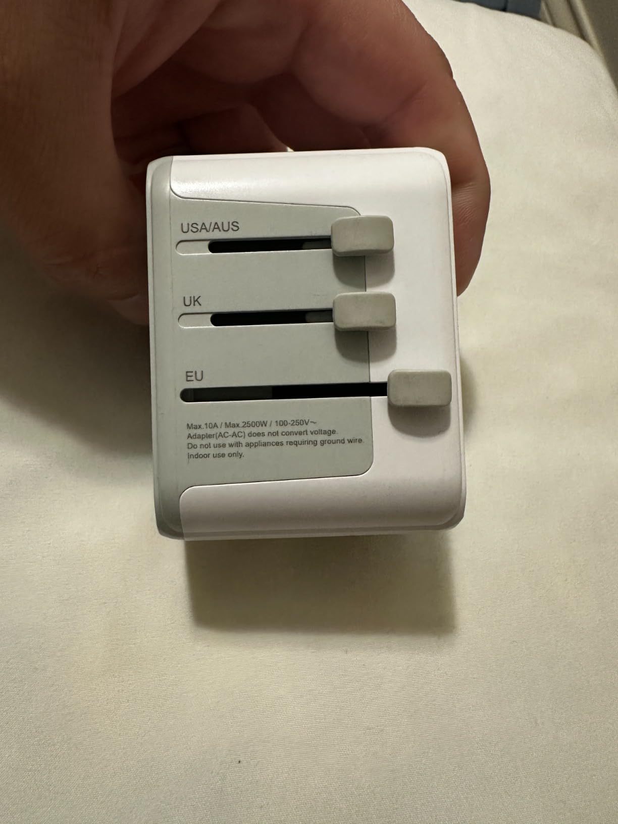 TESSAN Universal Travel Adapter 28W, International Power Adapter | Travel Adapter Worldwide, 3 USB C 2 USB A Ports, US to European UK Italy Ireland New Zealand, Type C G A I Plug customer photo 1
