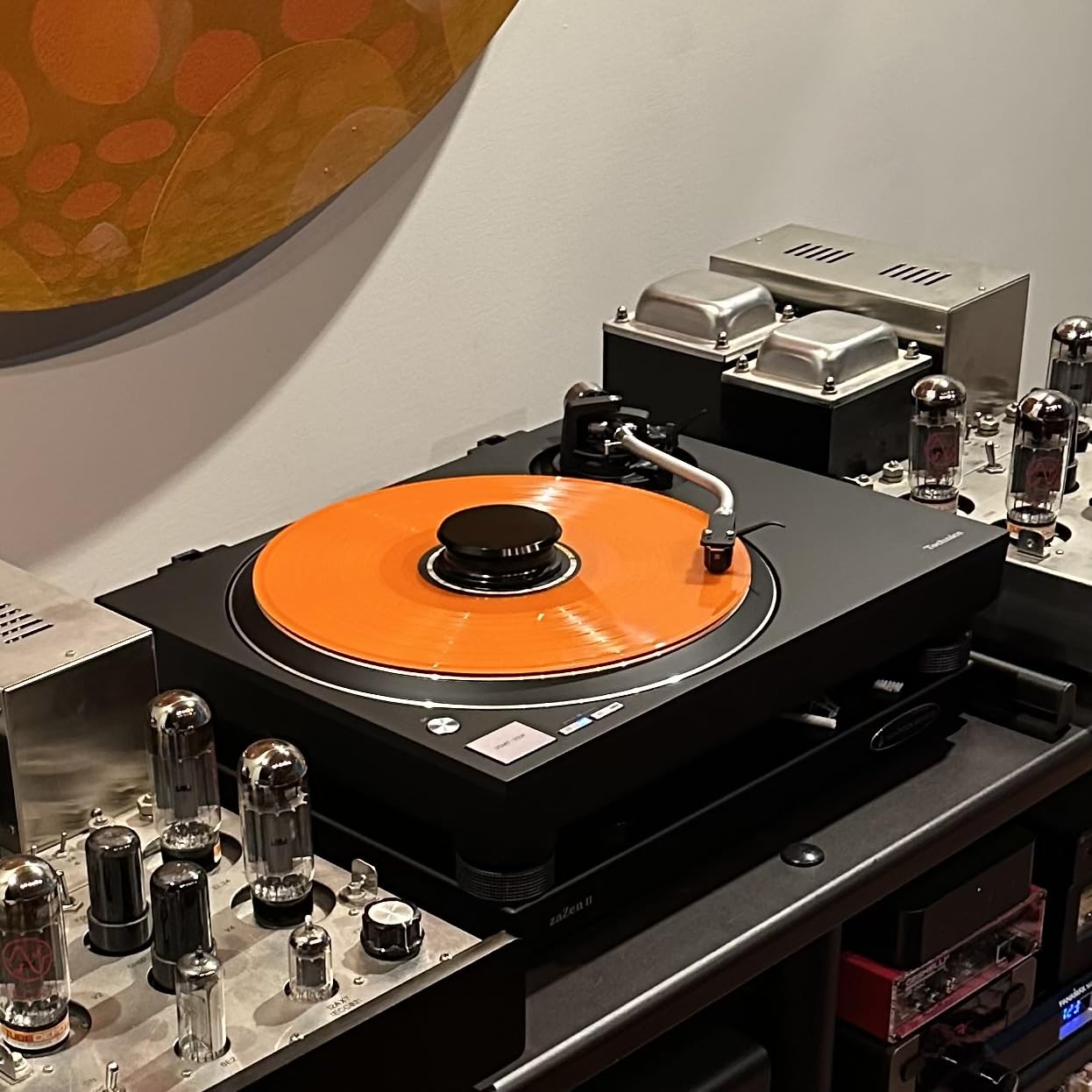 Technics Turntable, Premium Class HiFi Record Player with Coreless Direct, Stable Playback, Audiophile-Grade Cartridge and Auto-Lift Tonearm, Dustcover Included - SL-100C, Black customer photo 1