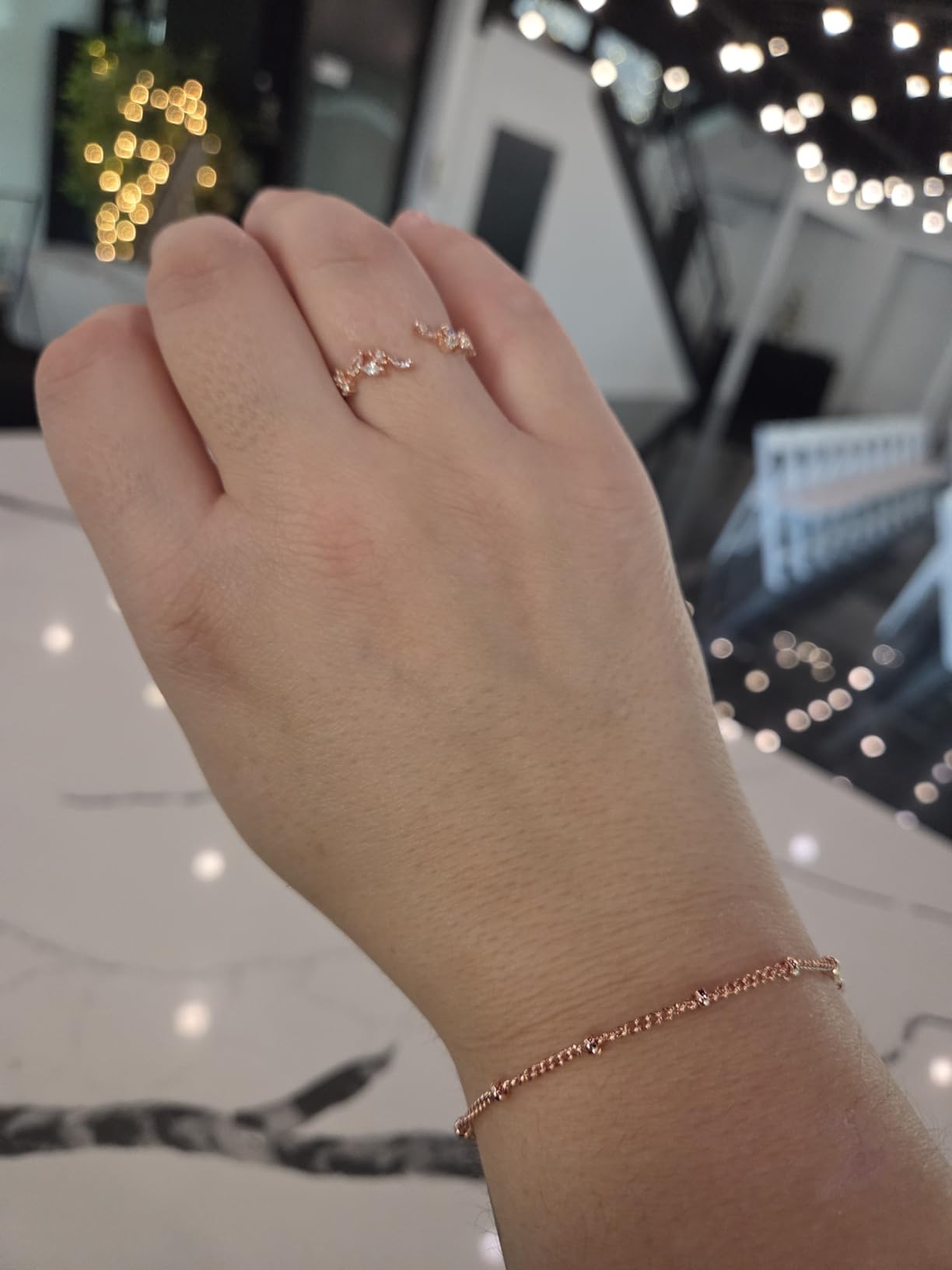 Gold Bracelets Set for Women Non Tarnish Trendy, 14K Gold Plated Dainty Stackable Paperclip Cuban Link Chain Bracelets, Simple Cute Cuff Bracelets Jewelry Set Adjustable 7
