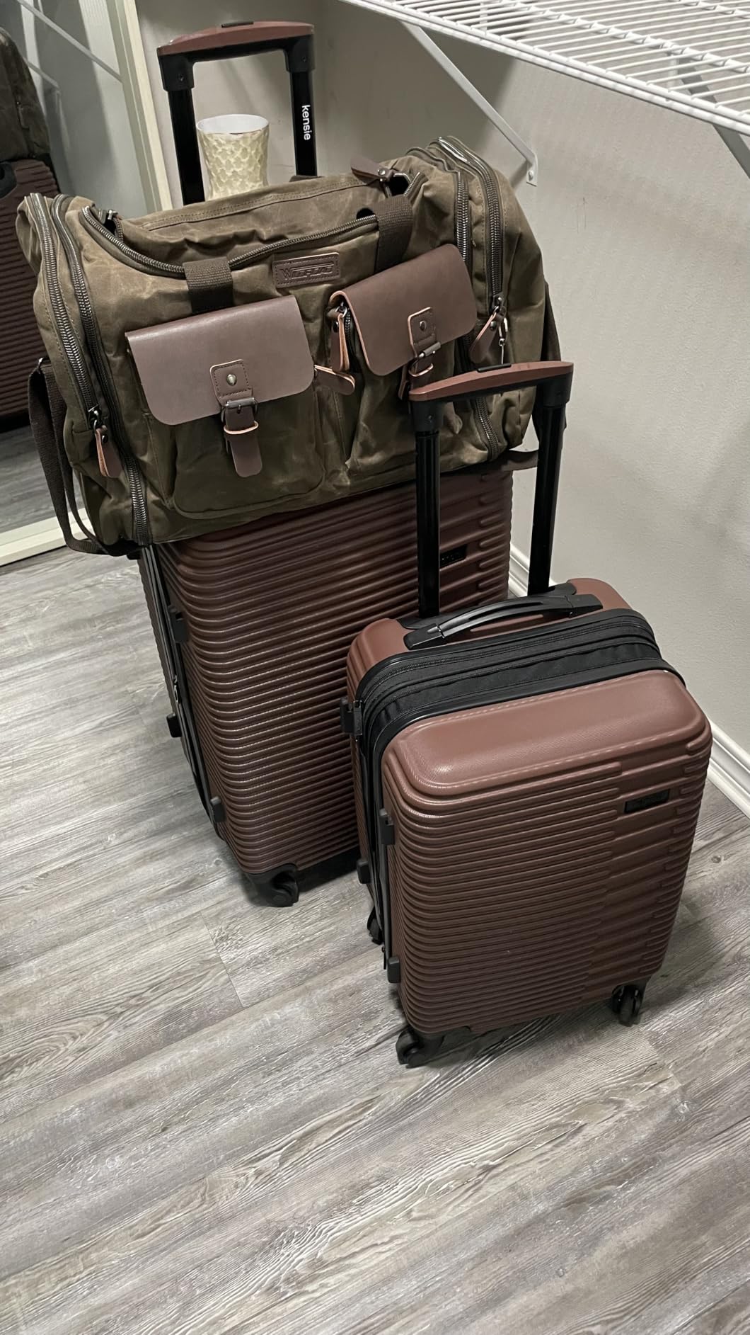 Waxed Canvas Duffle Bag - 50L Waterproof Weekender Overnight Travel Bag customer photo 2