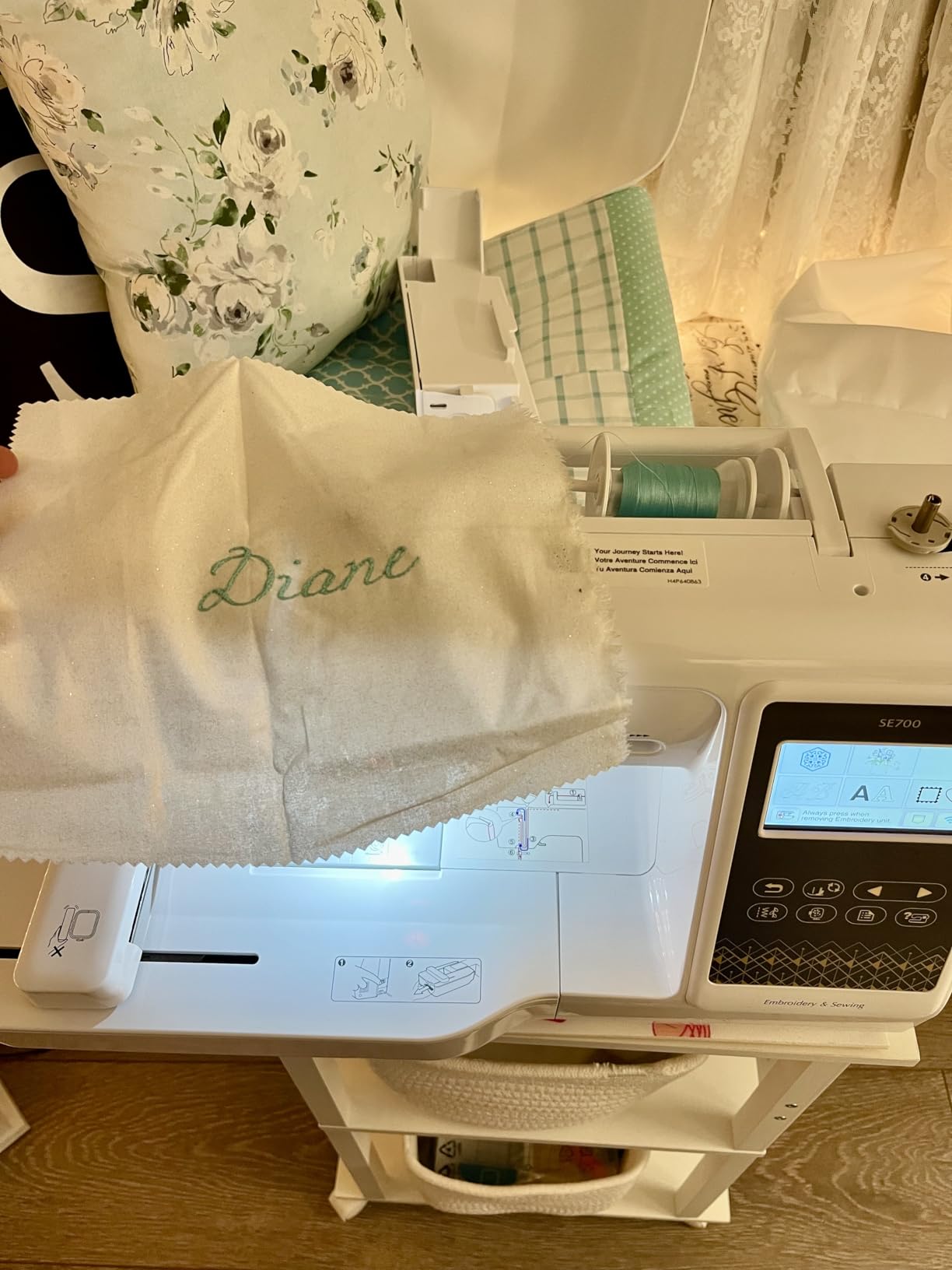 Brother SE700 Sewing and Embroidery Machine, Wireless LAN, 135 built-in embroidery designs, 103 stitches, 4