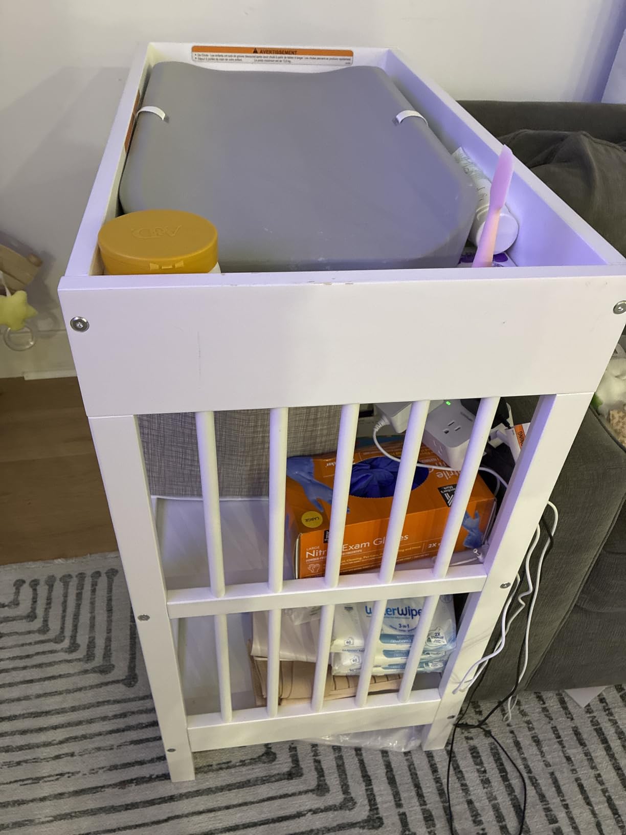 Graco Teddi Changing Table with Water-Resistant Changing Pad, Driftwood | GREENGUARD Gold Certified customer photo 1