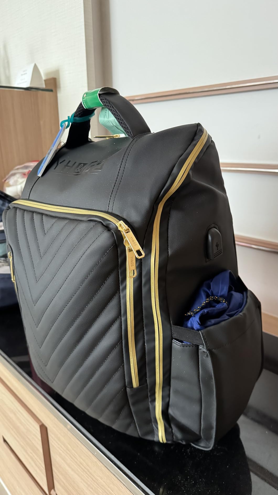 Rolling Backpack with Wheels, Waterproof Wheeled Backpack with USB Ports for Men Women, 15.6 Inch Travel Laptop Backpack with Wheels for Adults customer photo 2