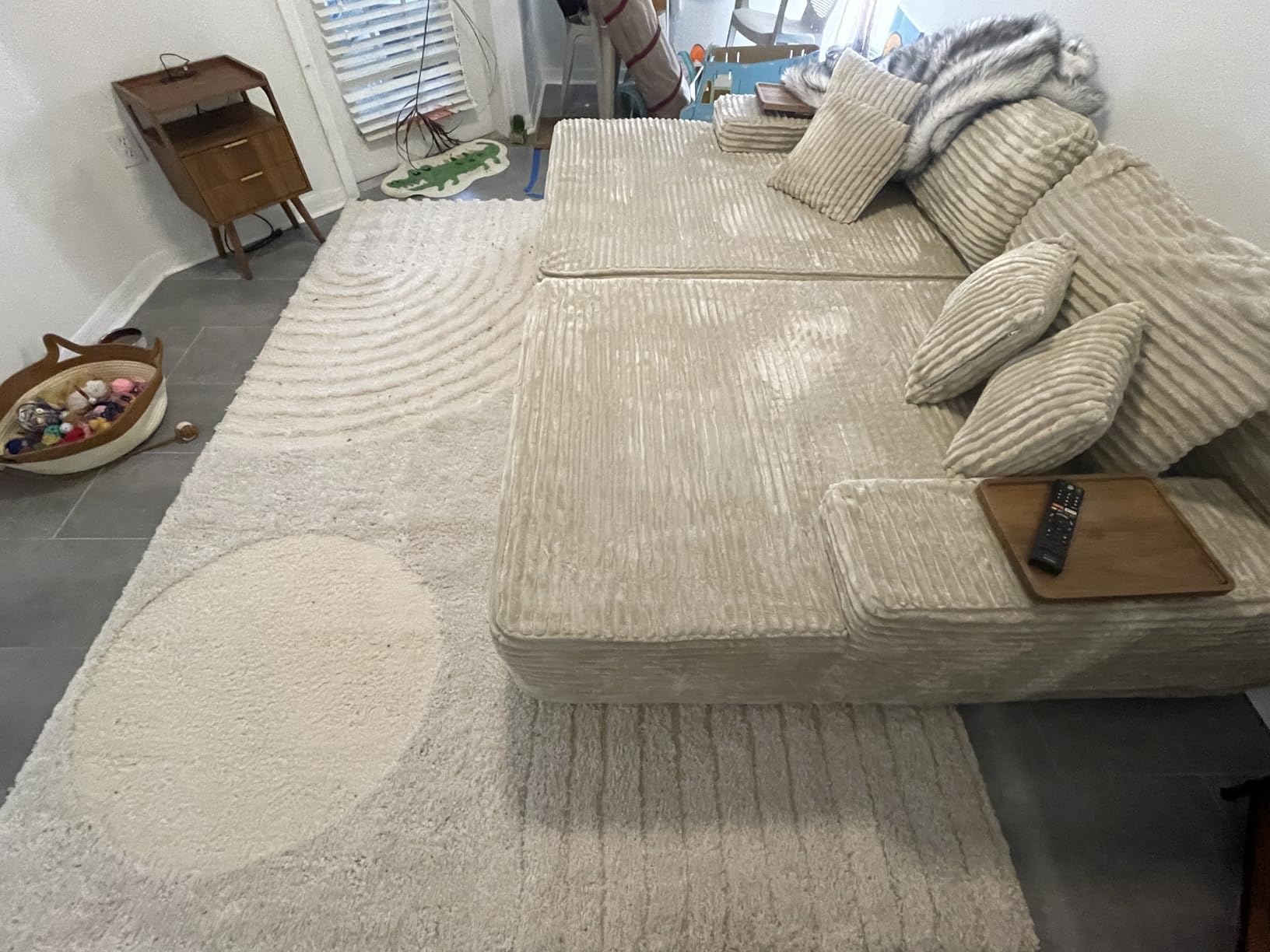 nuLOOM Gloria Beige Abstract Power Loomed Area Rug, 3' x 5' customer photo 1
