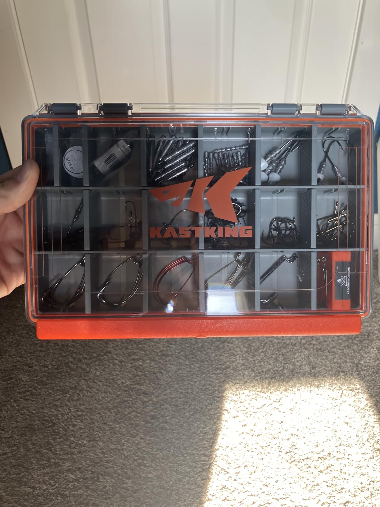 KastKing HyperSeal Waterproof Tackle Box, 3600 Tackle Trays | Fishing Tackle Box Organizer with Removable Dividers, Lure Box and Terminal Tackle Storage, Fishing Gear, 1 Pack customer photo 1