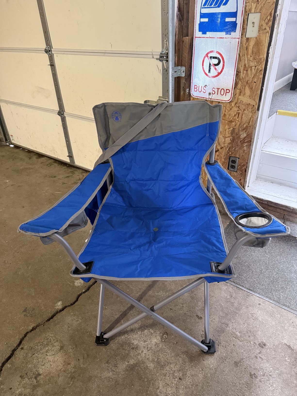 Coleman Big-N-Tall Camping Chair with Cup Holder & Side Pocket, Water-Resistant XL Outdoor Seat Supports up to 600 lbs customer photo 1