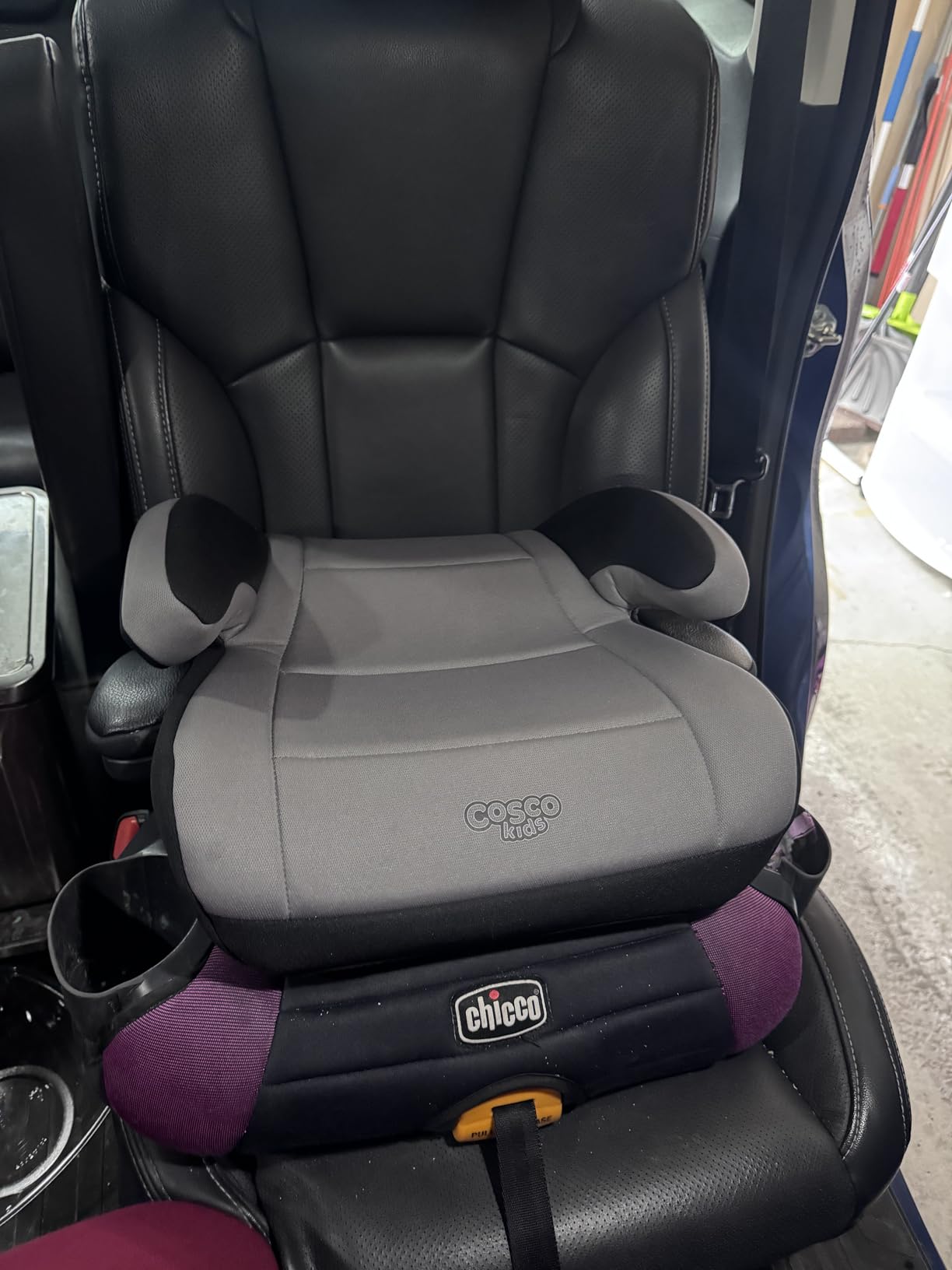 Cosco Topside Backless Booster Car Seat, Lightweight Booster Seats for Cars 40-100 lbs, Backless Booster Seat for Car, Organic Waves customer photo 2
