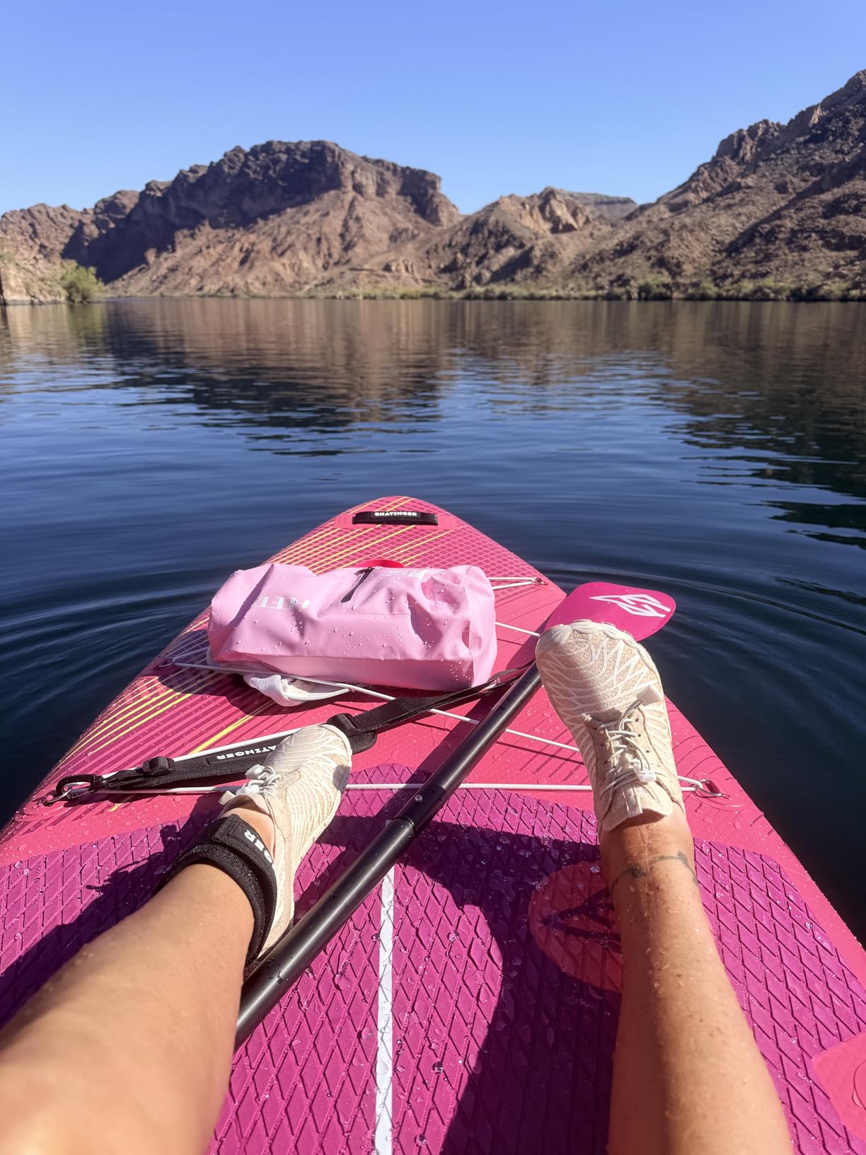 Skatinger 11'6x35 Super Wide Inflatable Paddle Board, Ultra Stable Stand Up Paddleboards for 450lb/3 People/Family/Big Size w/Shoulder Strap, 100L Backpack, Ultra-Light All-Round Sup Board customer photo 1