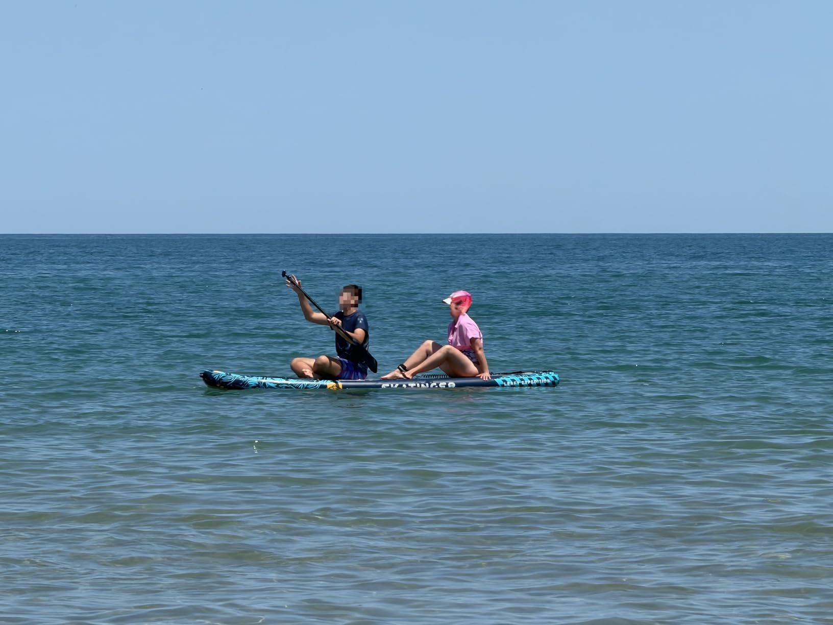 Skatinger 11'6x35 Super Wide Inflatable Paddle Board, Ultra Stable Stand Up Paddleboards for 450lb/3 People/Family/Big Size w/Shoulder Strap, 100L Backpack, Ultra-Light All-Round Sup Board customer photo 2