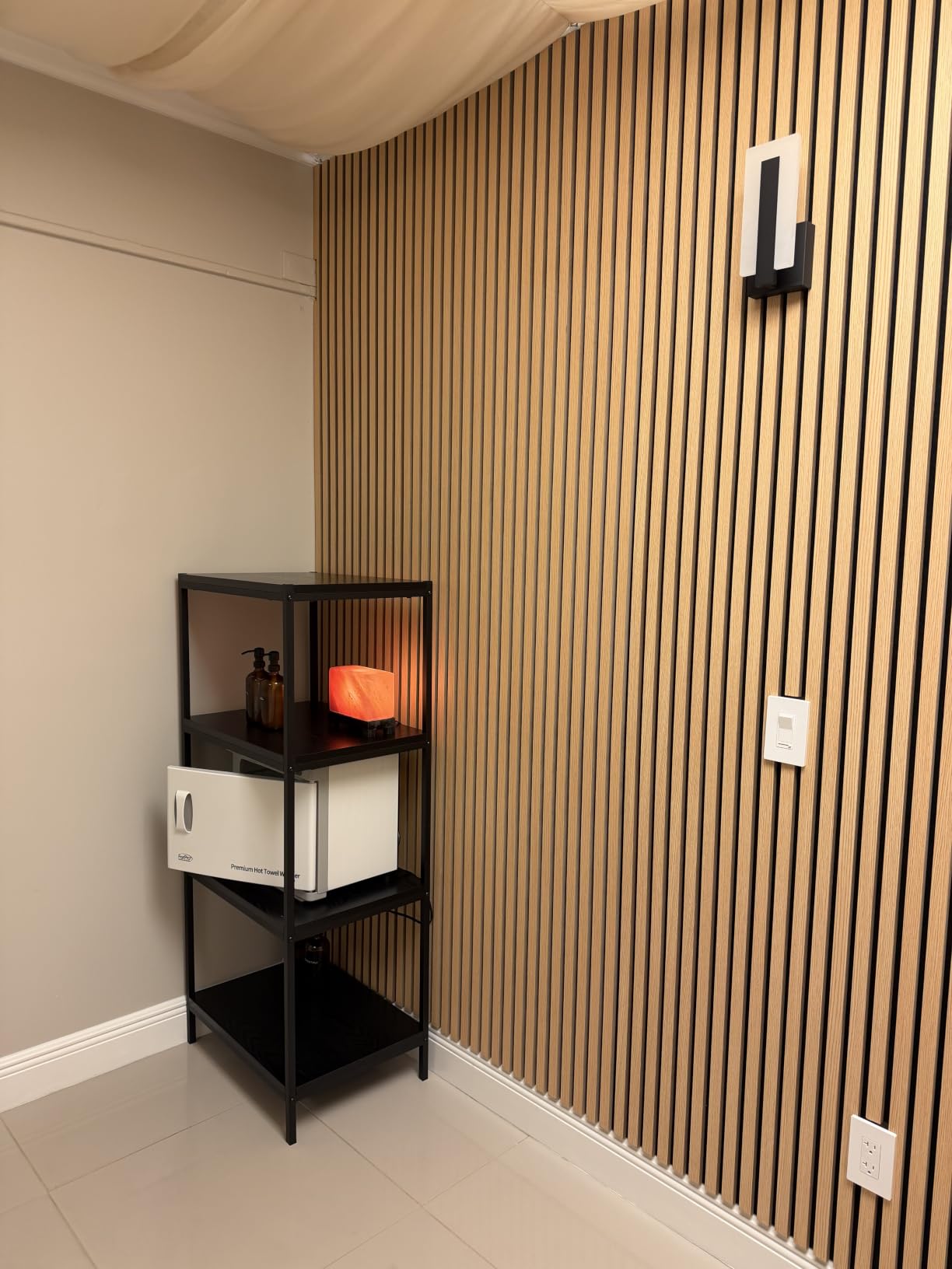 Art3d 2 Wood Slat Acoustic Panels for Wall and Ceiling - 3D Fluted Sound Absorbing Panel with Wood Finish - Walnut | Noise Control, Easy to DIY, Natural Texture, Sustainable Material, Ideal for Homeowners, Designers, for Living Room, Office customer photo 2