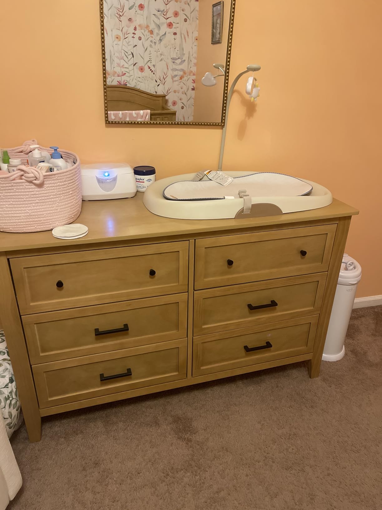 Babyletto Beau 6-Drawer Baby Dresser, GREENGUARD Gold Certified, Honey | 6 Spacious Smooth-Gliding Drawers w/ Ample Storage - Durable & Modern Easy-to-Assemble Nursery Dresser for Kids, Boys & Girls customer photo 1