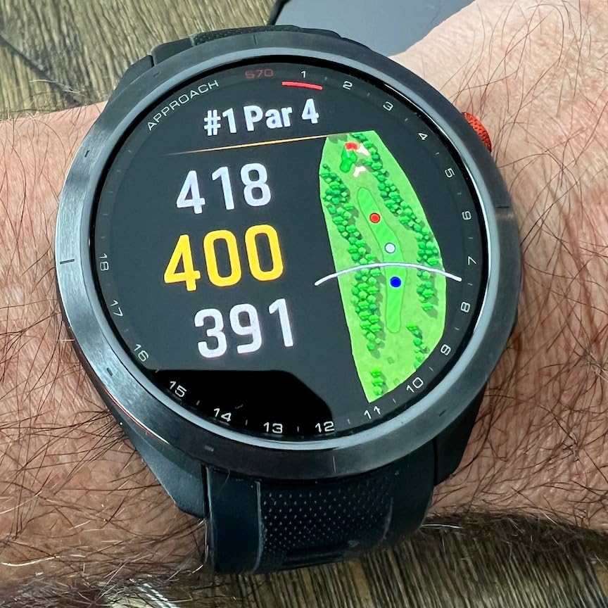 Garmin Approach S70 (47mm) Golf GPS Watch with AMOLED Display, Virtual Caddie & Playslike Distance customer photo 1