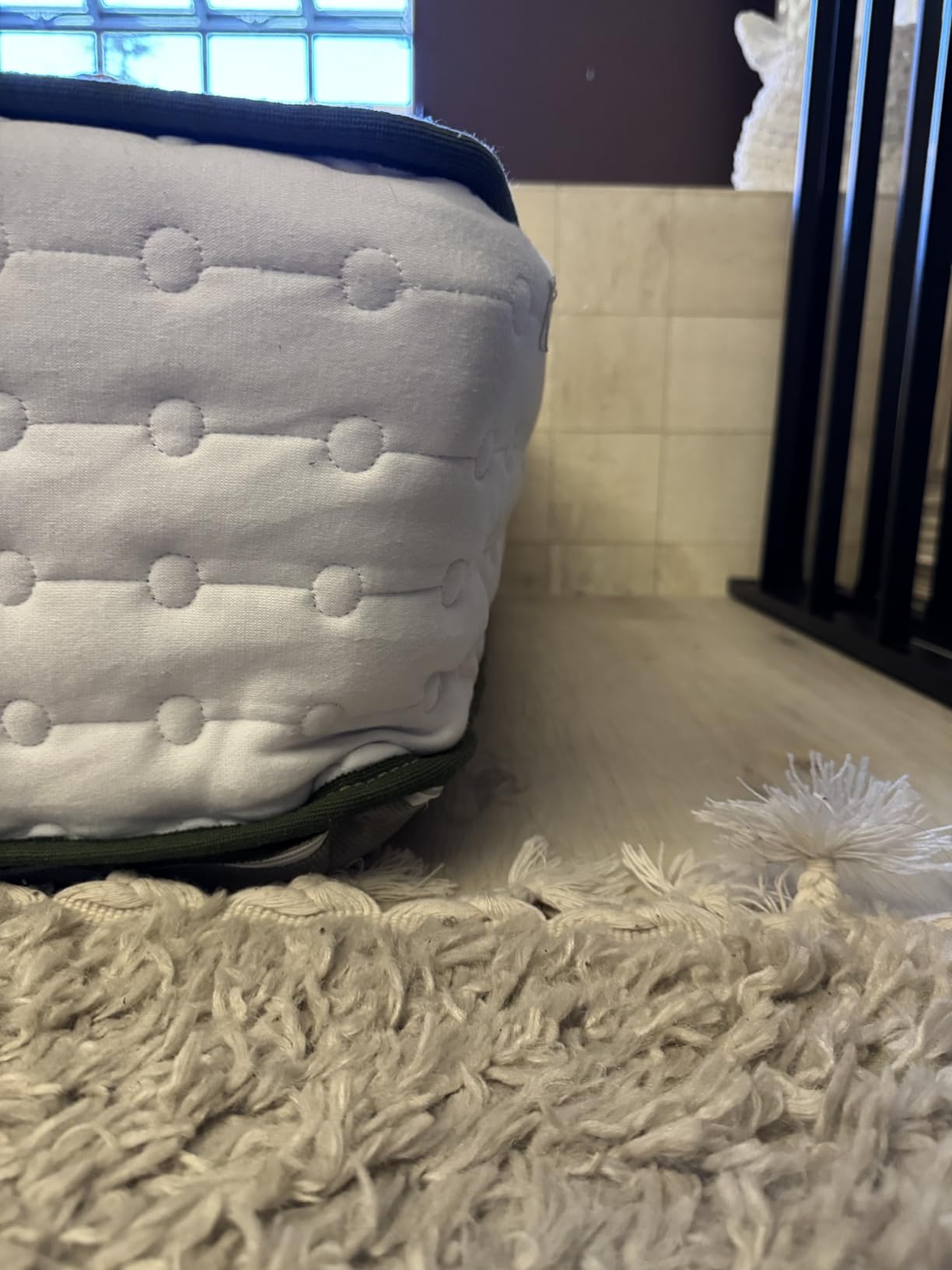 AWARA Natural Hybrid King Mattress 10 Inch - Certified Natural Latex - Sustainable New Zealand Wool - Steel Springs - 365-Night Trial, White customer photo 2