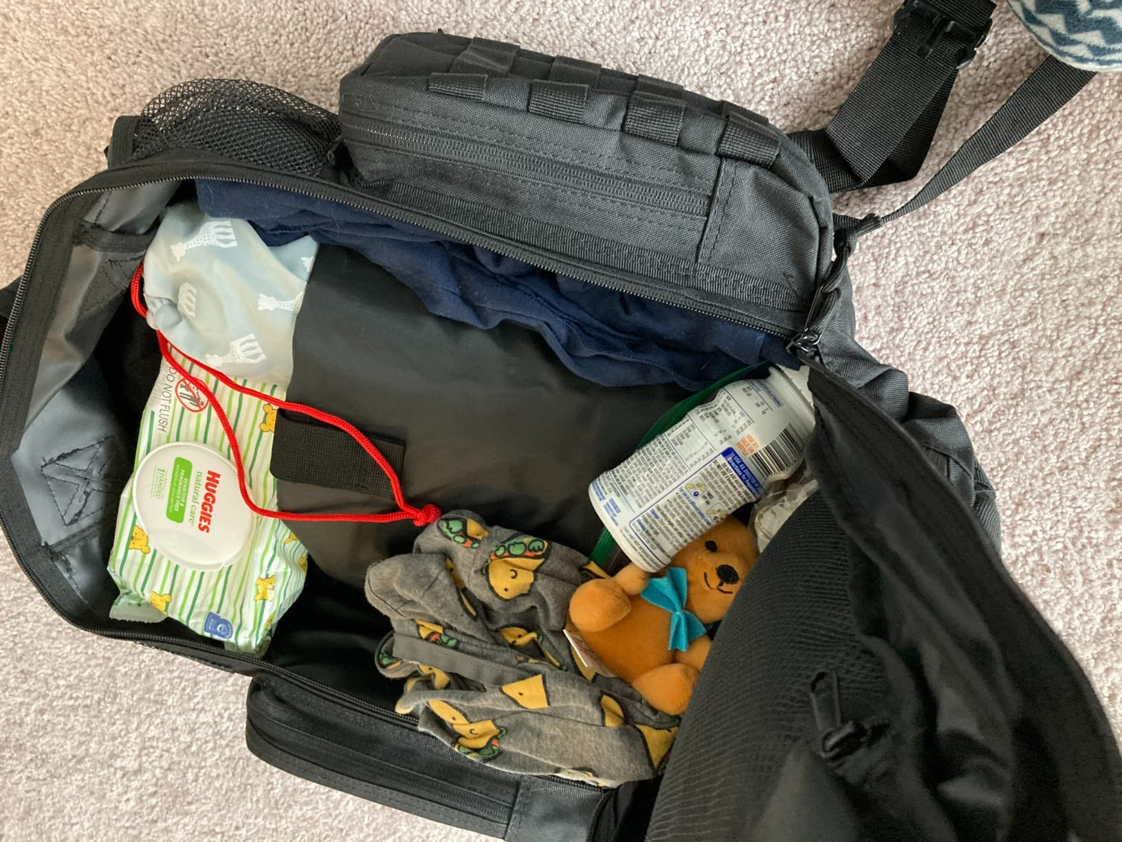 Diaper Bag Backpack with Diaper Changing Mat - Waterproof Military-Grade Baby Travel Bag - Spacious Design for Moms and Dads on the Go with Toddlers Baby Bag - Coyote Brown customer photo 1