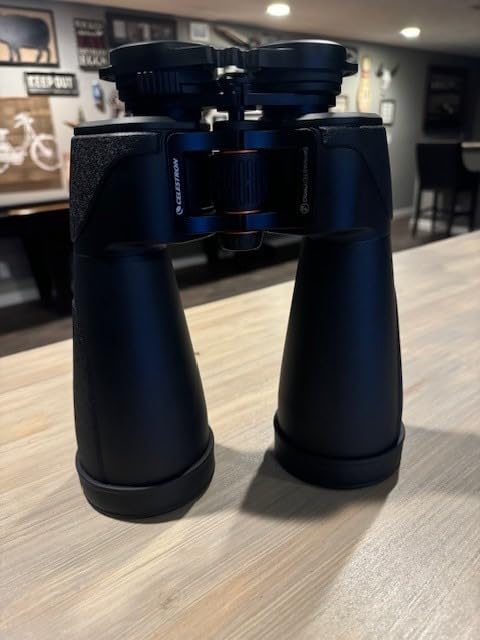 Celestron SkyMaster Pro ED 15x70 Binoculars for Sharp Night Views | ED Glass for Sharp Views, XLT Fully Multi-Coated Optics, Waterproof & Fogproof, Rubber Armored, Tripod Adapter Included customer photo 1