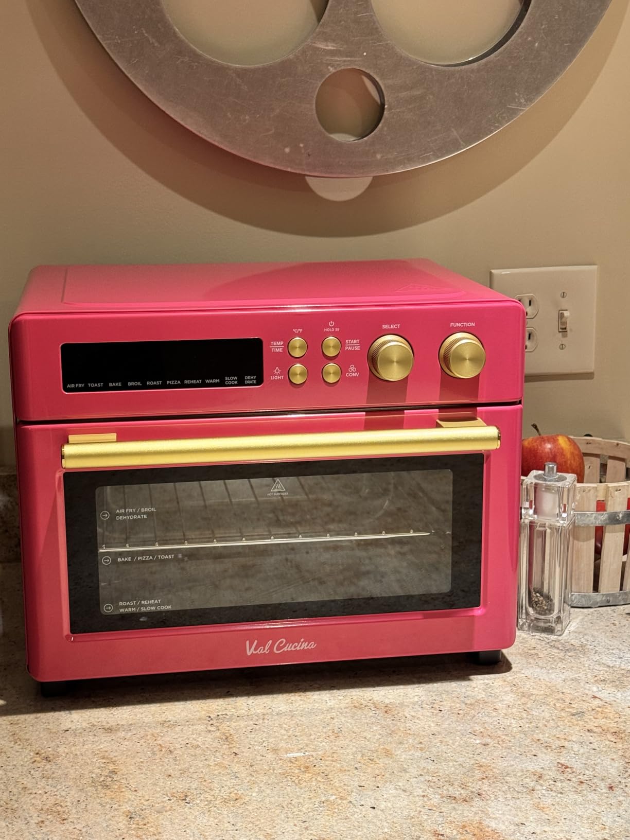 VAL CUCINA Infrared Heating 26.3 QT Air Fryer Toaster Oven, 10-in-1 Combo, Brushed Stainless Steel Finish customer photo 1