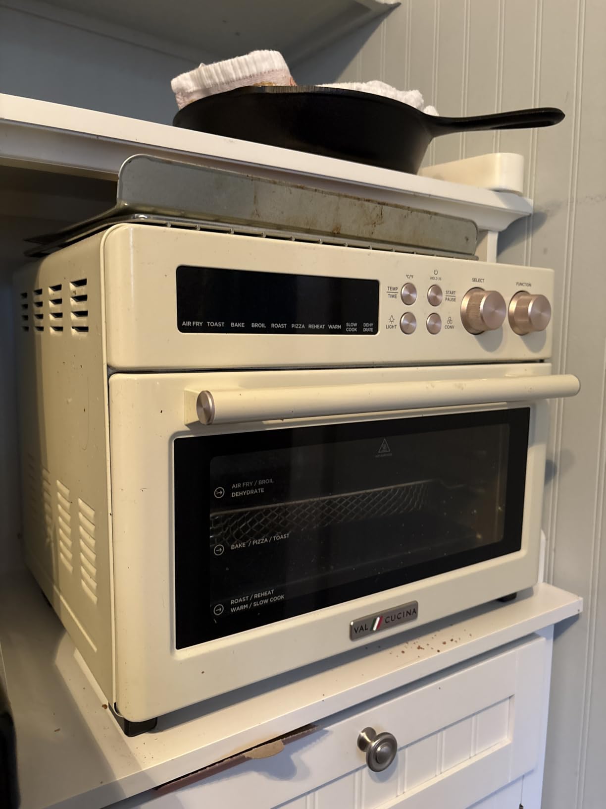 VAL CUCINA Infrared Heating 26.3 QT Air Fryer Toaster Oven, 10-in-1 Combo, Brushed Stainless Steel Finish customer photo 2
