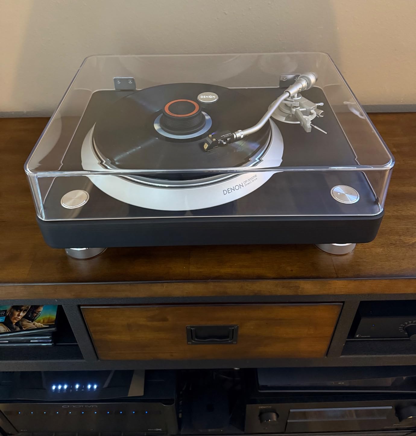 Denon DP-3000NE Fully Automatic Analog Turntable & Vinyl Record Player with Built-in Phono Equalizer | Unique S-Shaped Tonearm Design | Hologram Vibration Analysis customer photo 2