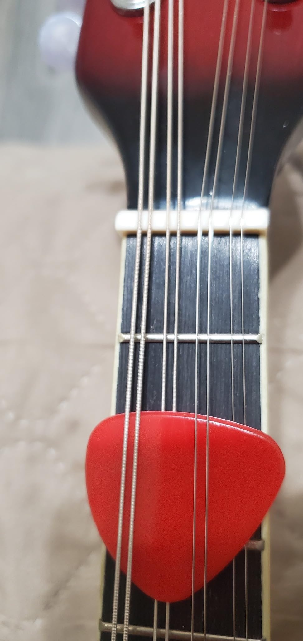 Ktaxon A-Style Mandolin, 8 Strings Acoustic Mahogany Wood Red Sunburst | For Kids & Adults, Acoustic Fiddle, Portable Case and Accessories customer photo 2