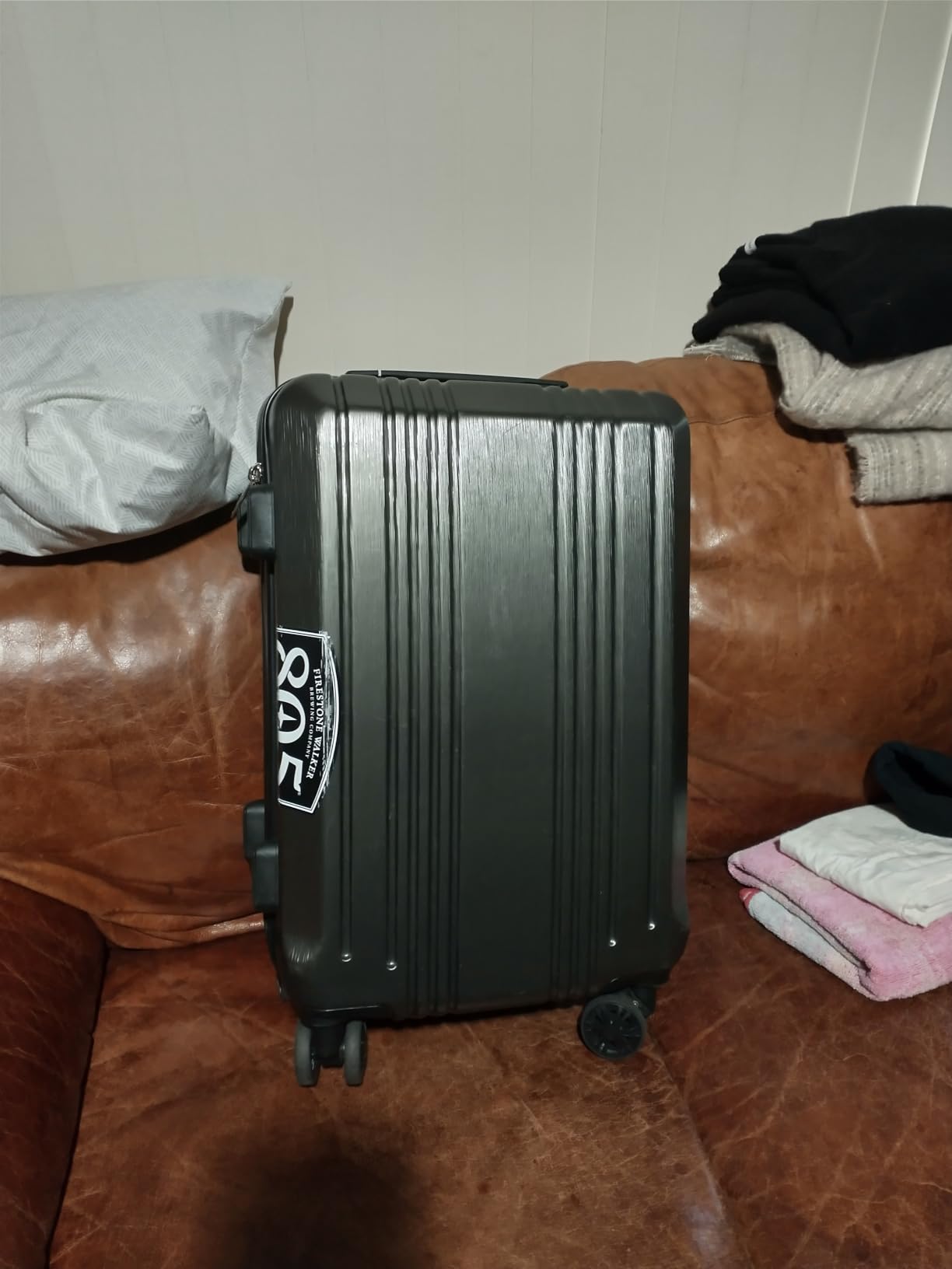 Coolife Luggage PC+ABS Hardshell Suitcase with TSA Lock, Spinner Carry On Lightweight (ice blue, S(20in_carry on)) customer photo 1