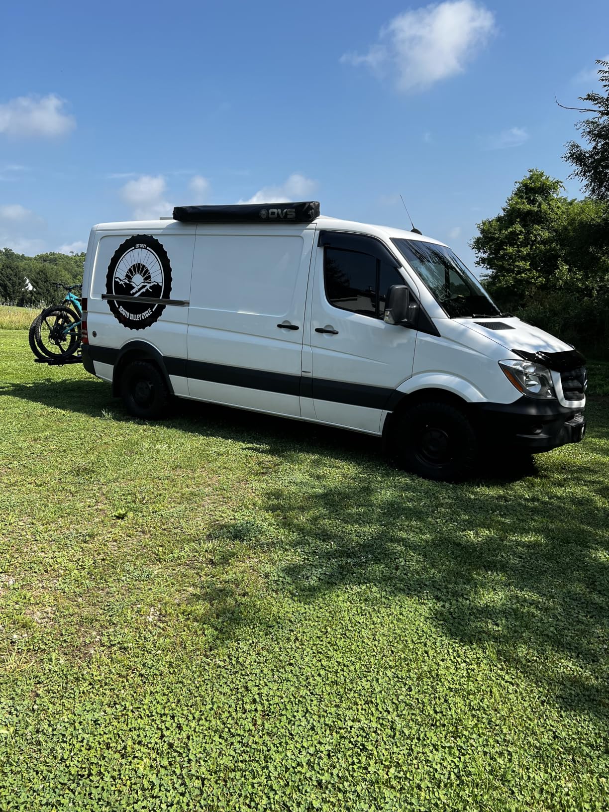 Overland Vehicle Systems HD Nomadic 180 LTE Awning Universal | 59 Sq Ft of Coverage | Dark Gray Fabric with Black Travel Cover Included | Twist and Lock Technology | Heat-Sealed Seams customer photo 2