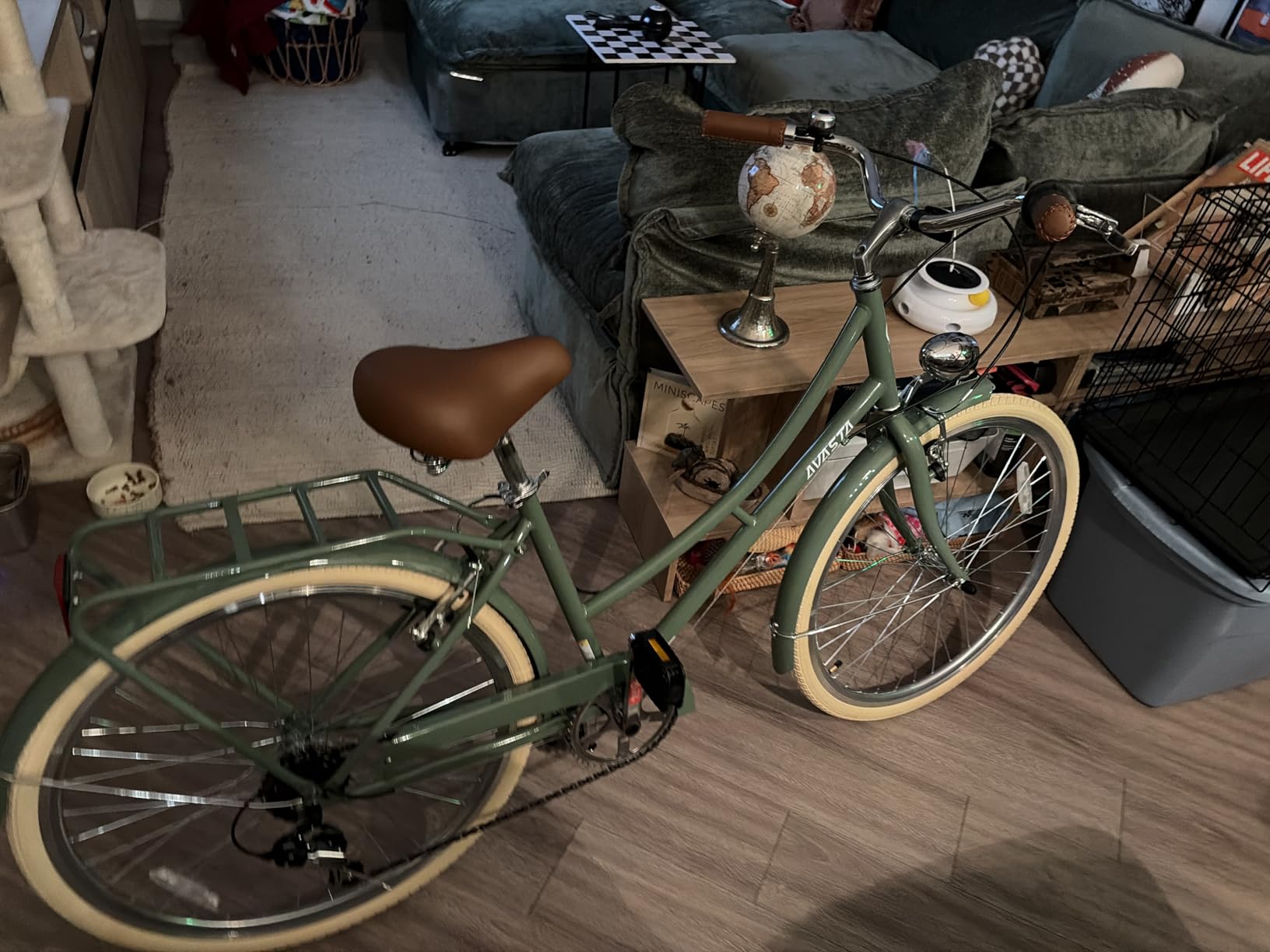 Vela 26 Inch Women Female Hybrid Bike, Dual V-Brake, Alternative Light or Basket, Wide Saddle, Step-through Frame with Smooth 6-speed for Comfortable Commuting customer photo 2