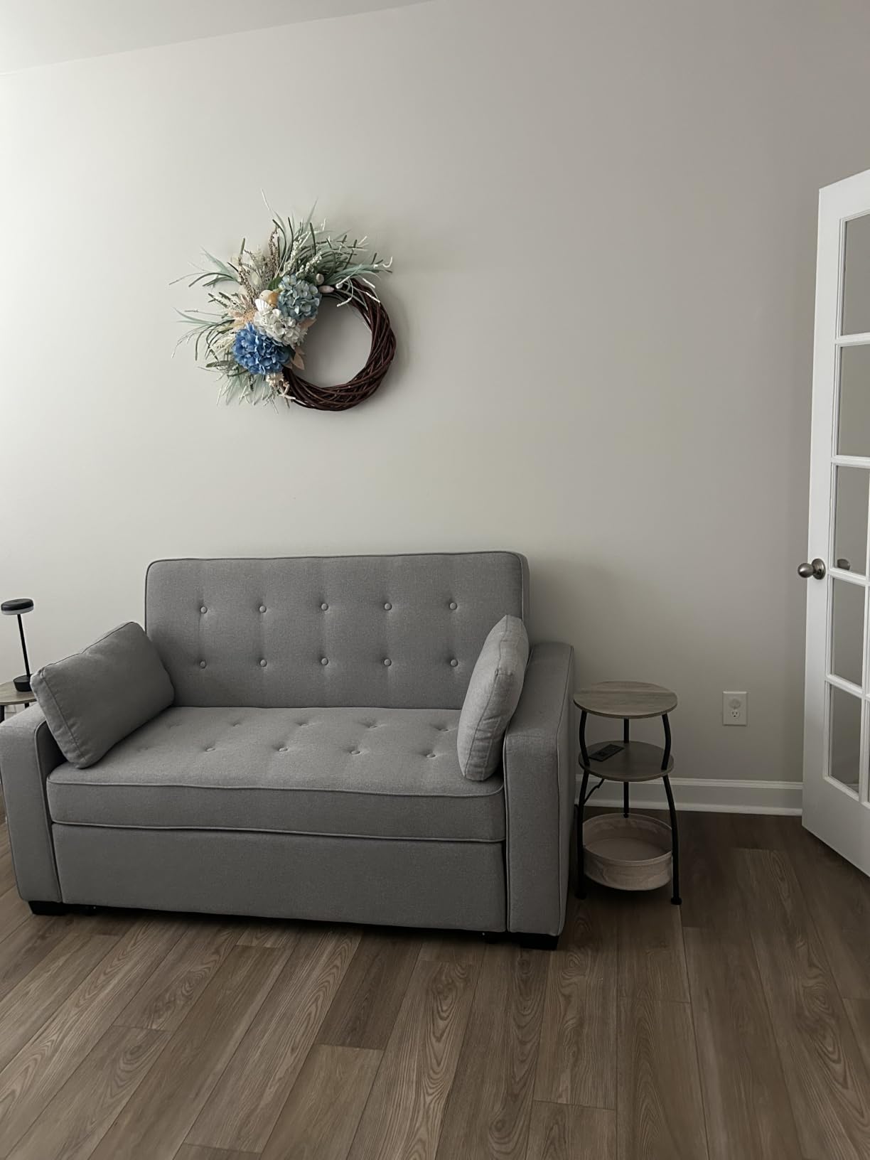 Serta Ainsley Convertible Loveseat Sleeper Sofa - 3-in-1 Loveseat, Lounger & Queen-Size Sofa Bed, Pull-Out Sleeper Couch with DreamCoils, Easy Assembly, Oyster Fabric customer photo 2